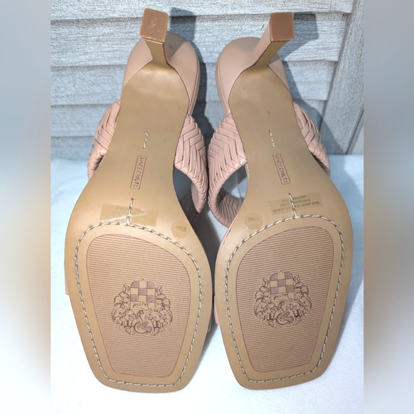 New Vince Camuto Emoelee Leather Heeled Sandals Size 9.5 - Picture 4 of 8
